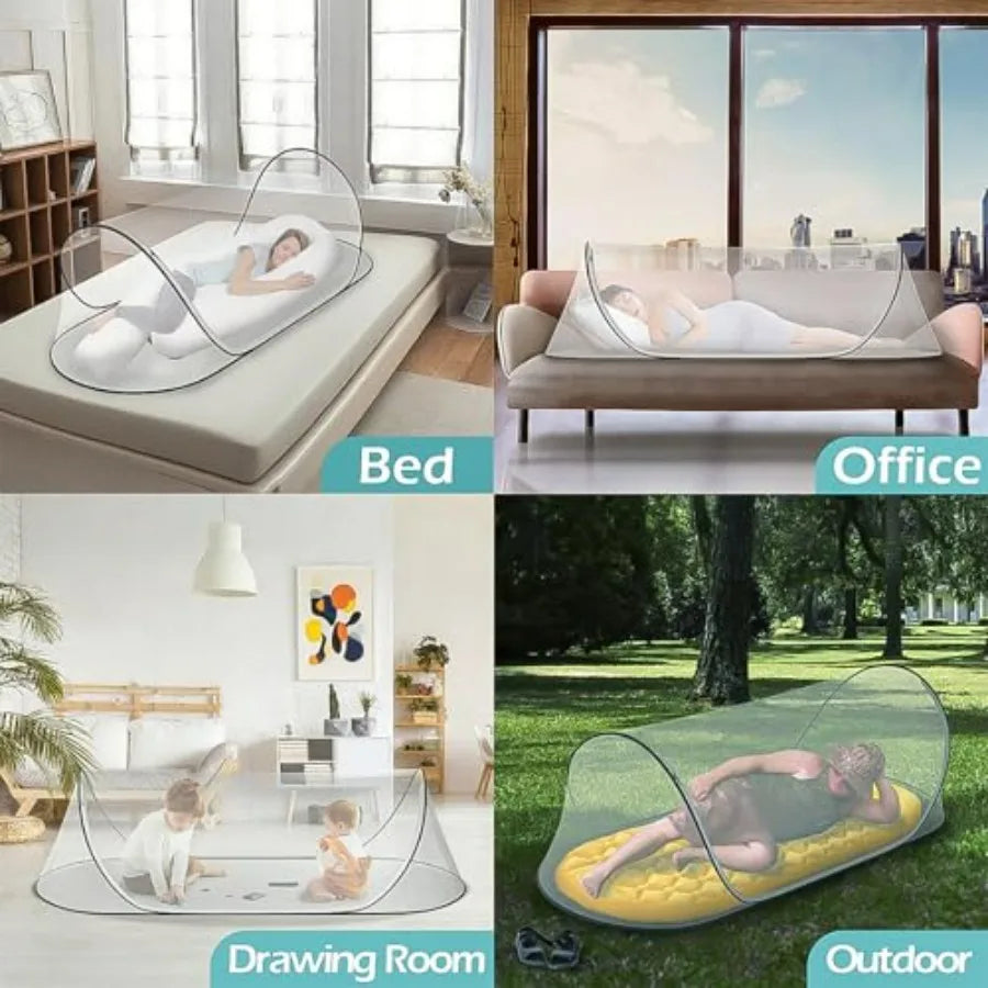 78" * 31" * 23" Large Pop-Up Mosquito Net, Lightweight, Breathable, and Soft Convenient Mesh Tent, Foldable and Durable, Mosquito Net