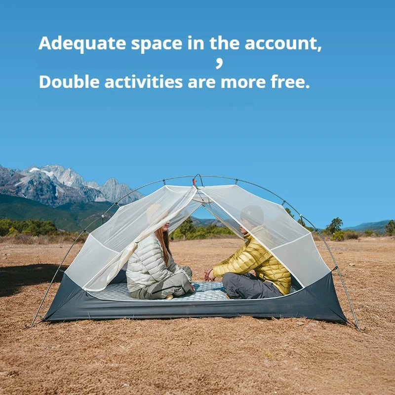 Mongar UL Camping Tent 15D Nylon Lightweight 1 or 2 People 3 Seasons Tent Waterproof Portable Outdoor Tent With Mat