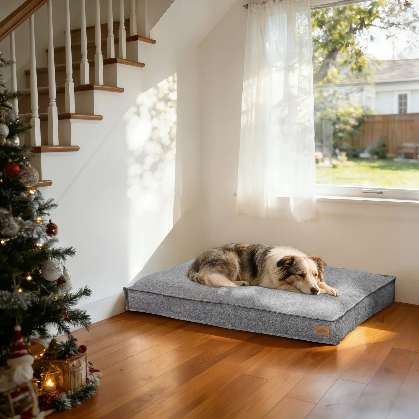 M-2XL Dog Beds Crate Pad for Medium/Large Dogs Pet Mat Ultra Soft Cozy Sleeping Kennel Pad Linen Cover Foam Base