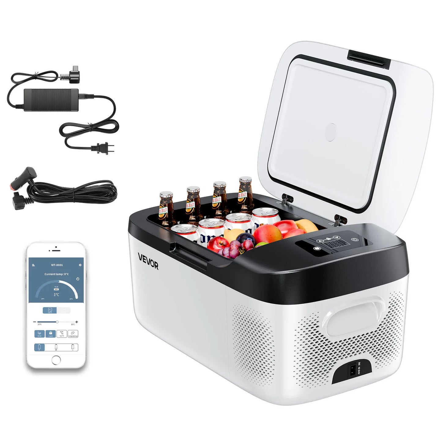 20L 22L 35L 45L 55L Car Refrigerator Mini Fridge Freezer Portable Compressor Cooler DC 110-240V Ice Box for Camping