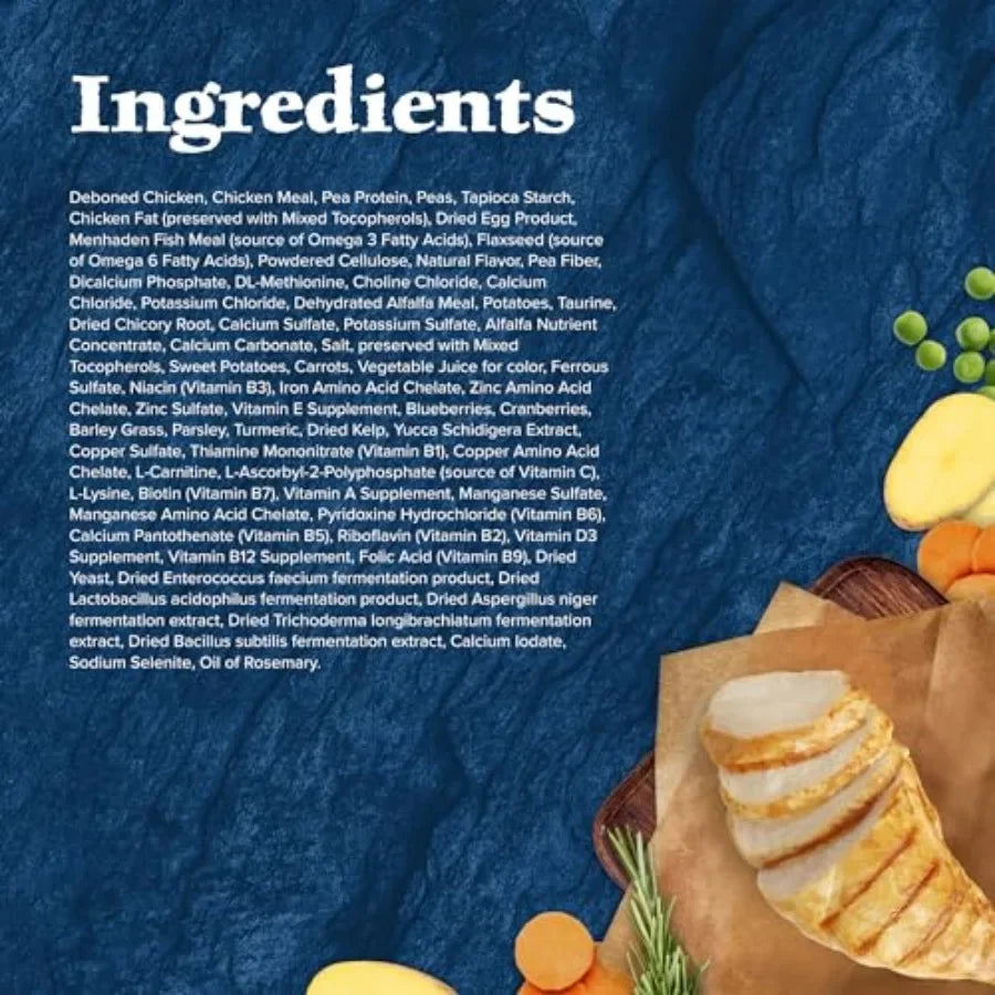 Wilderness Chicken Natural High-Protein Grain-Free Dry Food for Adult Indoor Cats, Real Chicken First, Antioxidant