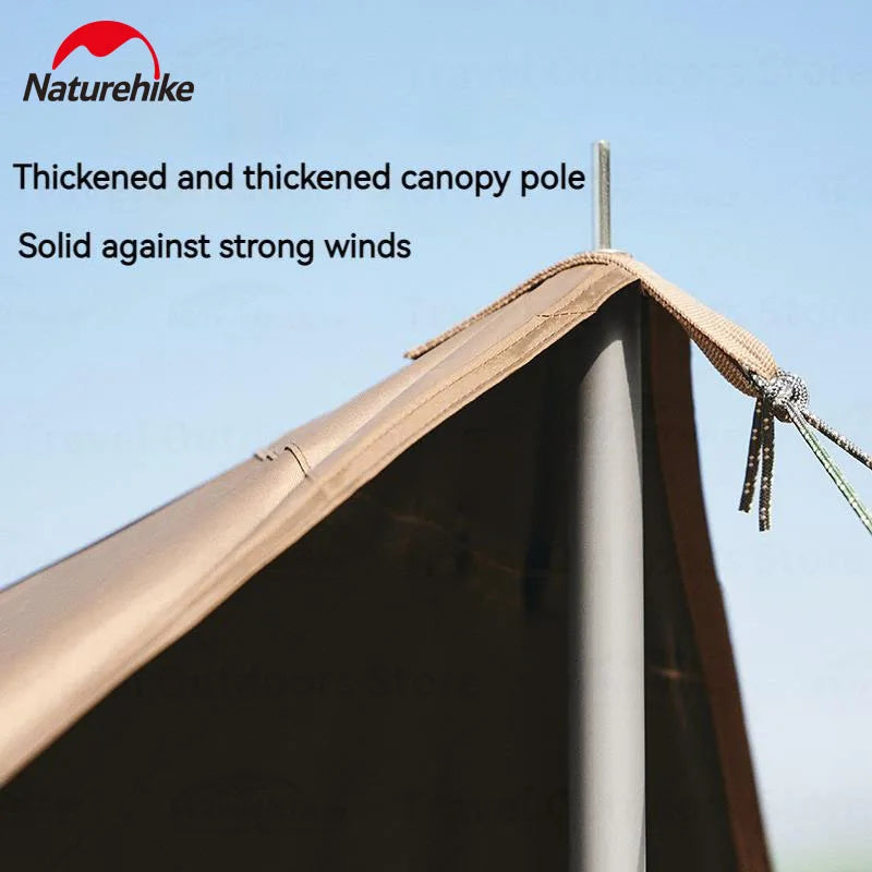 Camping Sun Shelter Vinyl UPF 2000+ UV Waterproof Tarp Outdoor Picnic 17㎡ Large Space Sunshade Canopy Awning Velarium