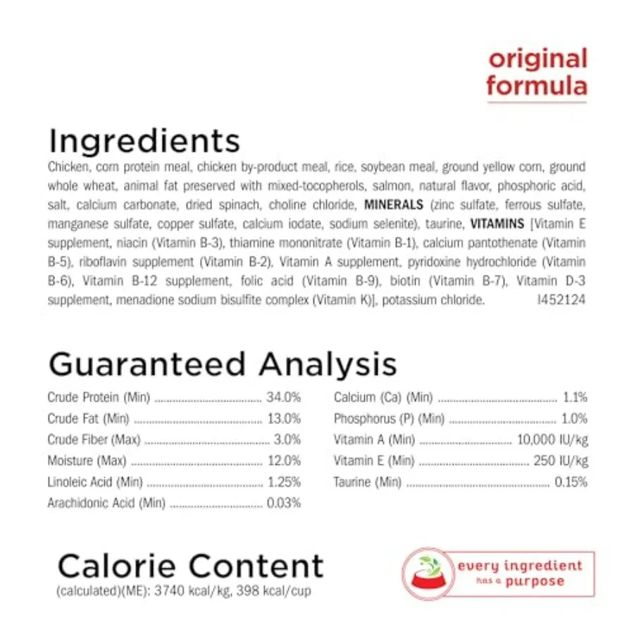 Naturals With Added Vitamins, Minerals and Nutrients Dry Cat Food, Naturals Original - 13 lb. Bag