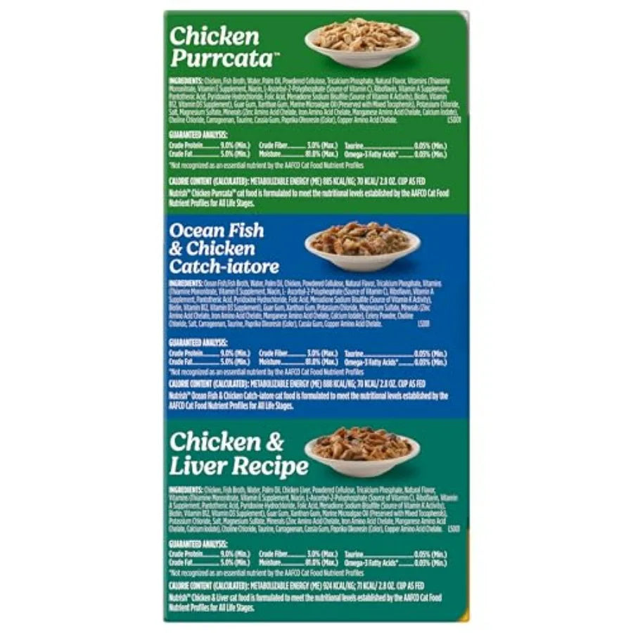 Grain-Free Lover's Whole Health Blend Variety Pack Wet Cat Food. Cup, 12 Count