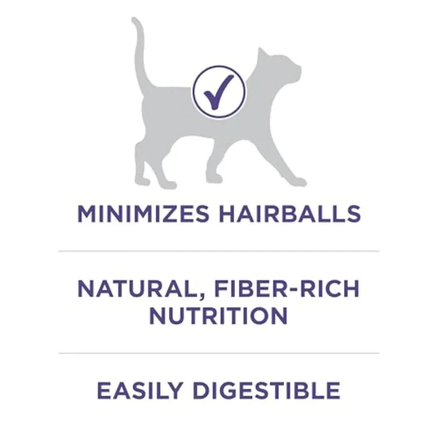 Natural Cat Food for Hairball Control, +PLUS Hairball Formula - 7 lb. Bag