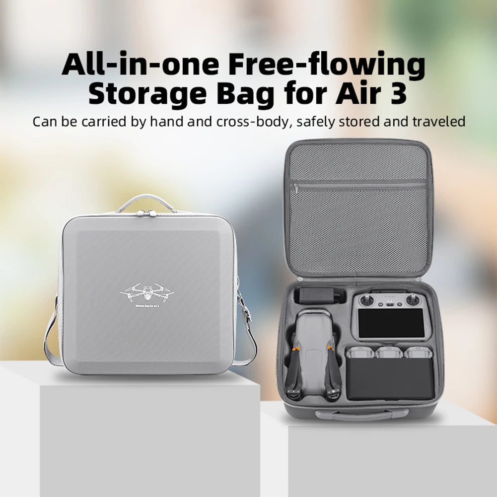 Storage Bag with Shoulder Strap Handheld Carrying Box Portable Shoulder Bag for Air 3/Air 3S Drone Accessories