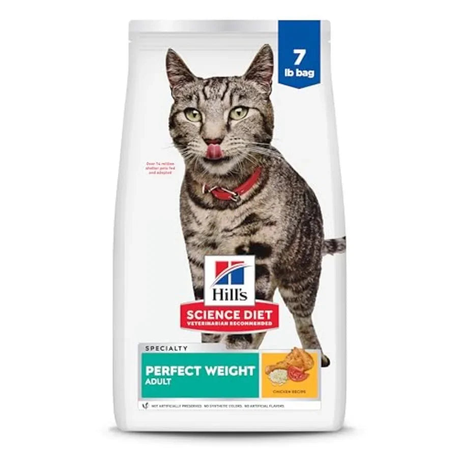 Adult Perfect Weight Dry Cat Food, Chicken, 7 lb. Bag