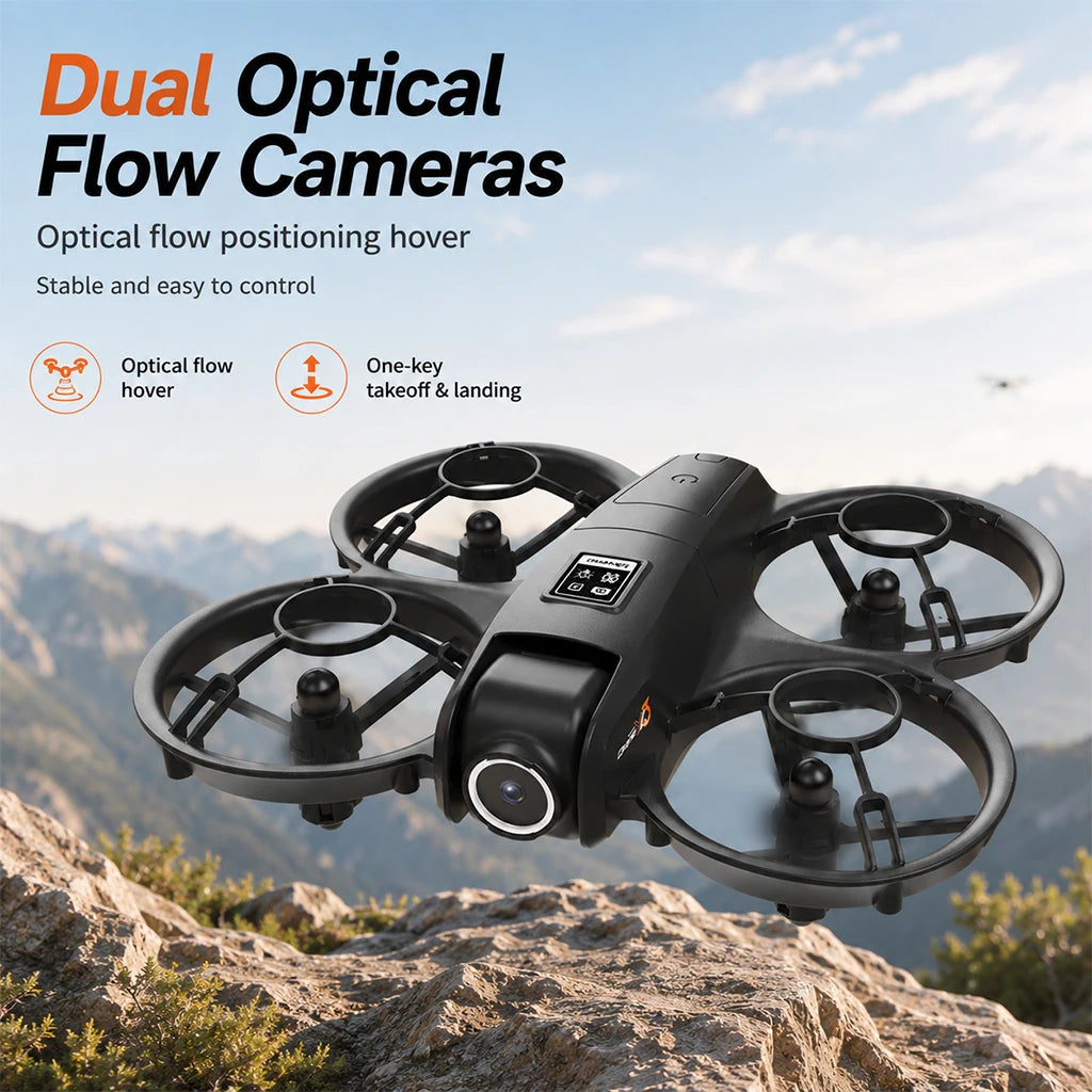 Portable Drone Dual Camera Aerial PLY3 Portable Drone Dual Camera Aerial Photography 2.4 Inch Screen Remote Control WIFI Image Transmissiohotography 2.4 Inch Screen Remote Control WIFI Image Transmission Optical Flow Hove