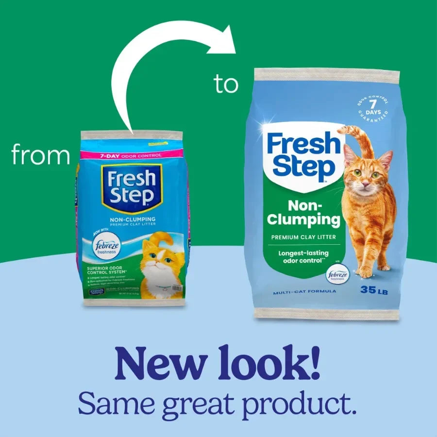 Non Clumping Cat Litter With Febreze Freshness, 35 lb. Bag