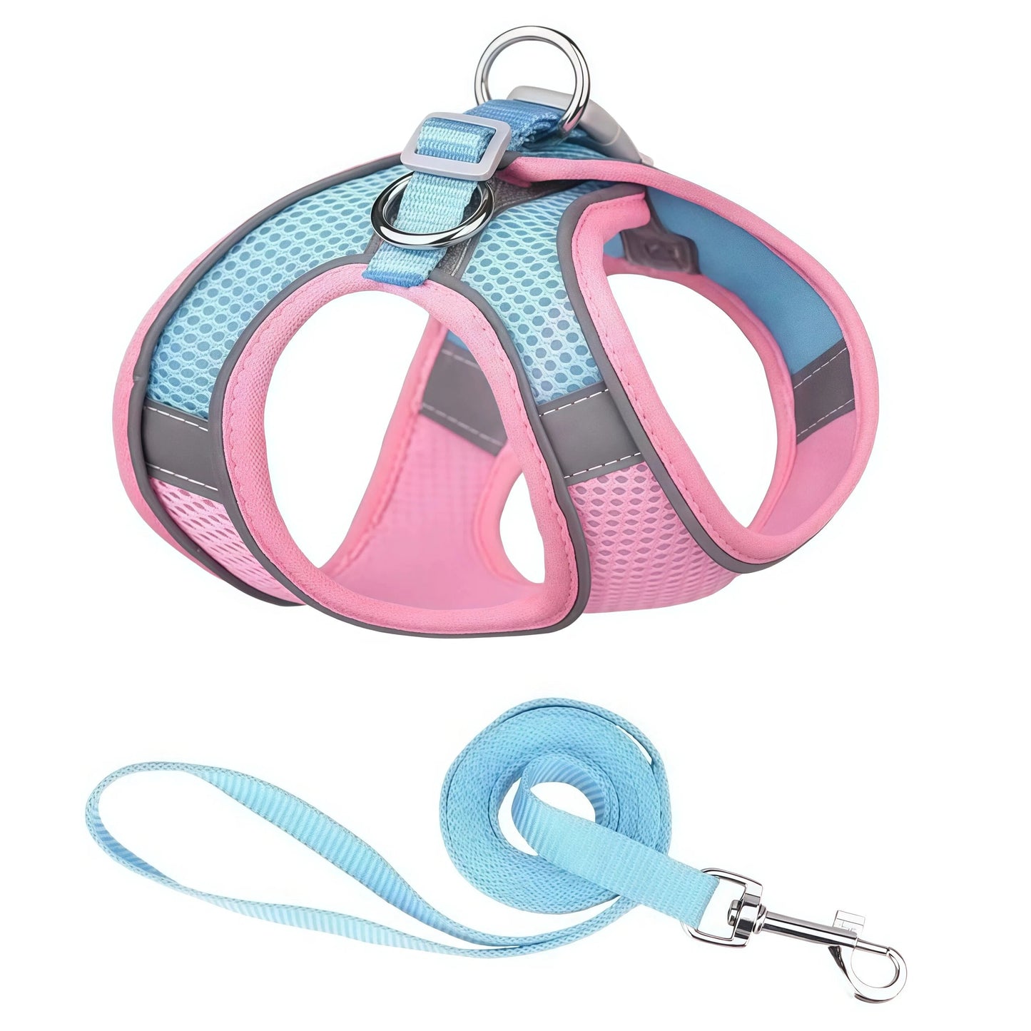 Pet Dog Harness and Leash Set for Small Medium Dog Outdoor Walking Reflective Adjustable Cat Vest Harness Chihuahua Pet Supplies