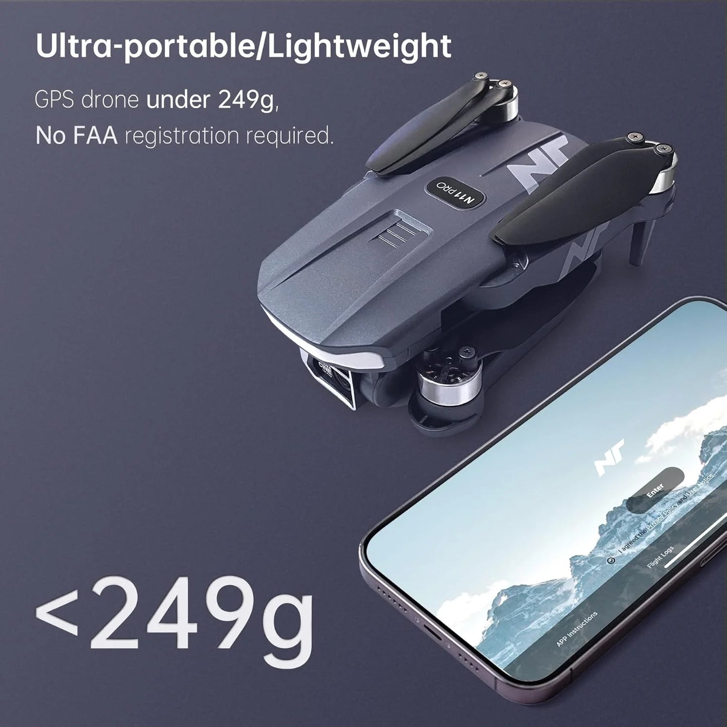 4K GPS Drone with Camera, 90 Min Flight, Auto Return, Follow Me, Brushless Motor for Beginners