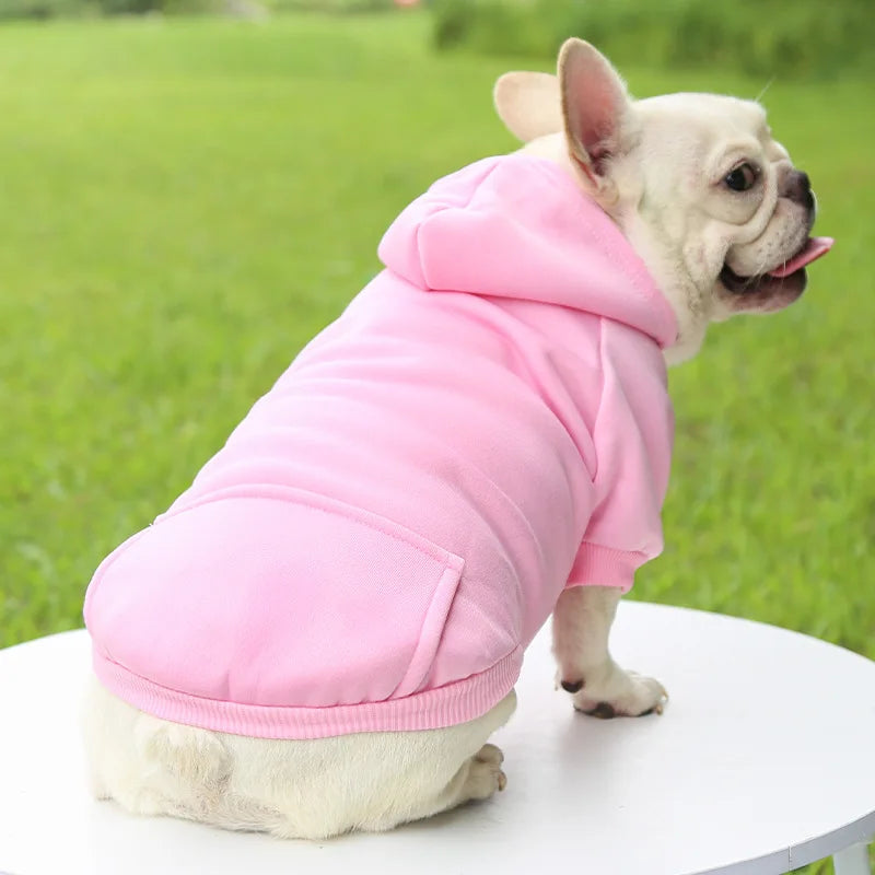 Dog Winter Hooded Sweatshirt for Small, Medium Puppy Pet Coat Cat Jacket Clothes Chihuahuas French Bulldog Costume