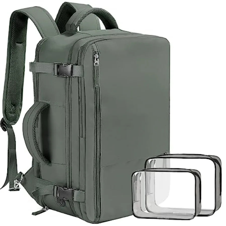 Travel Backpack for Men Women, Carry On Backpack, 16 Inch Laptop Backpack, Waterproof Hiking Backpack, Casual Outdoor Daypack