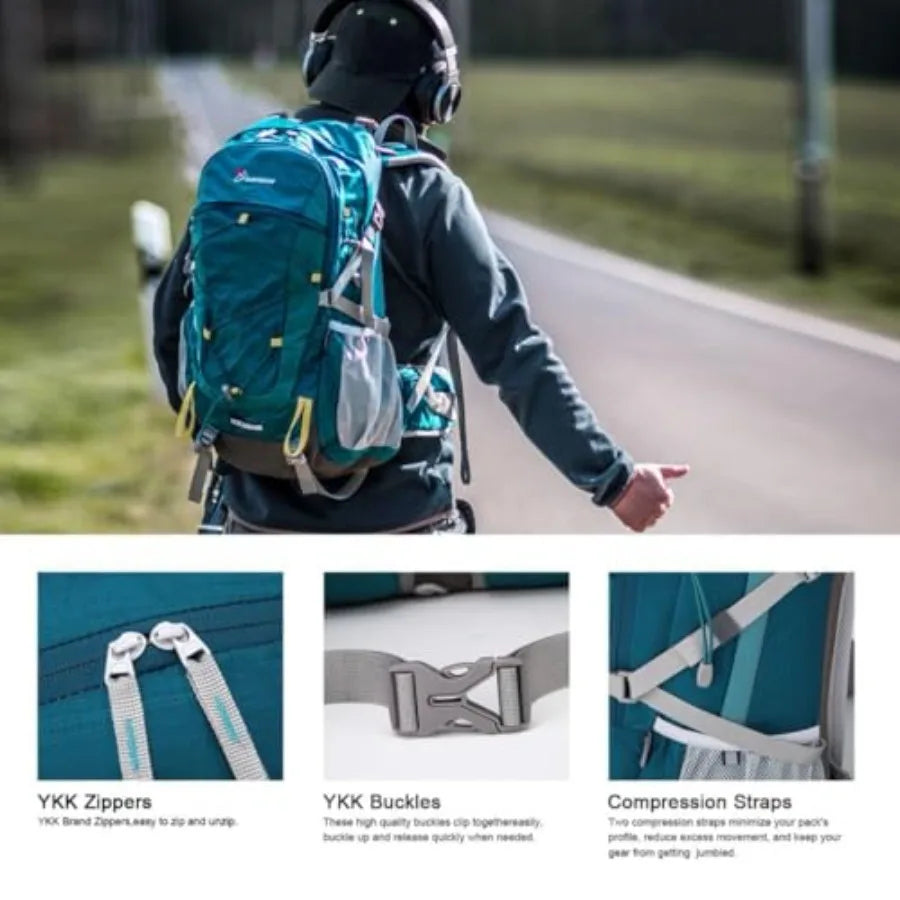 Hiking Backpack, Lightweight Travel Backpack for Men Women Outdoor Backpacking, Camping