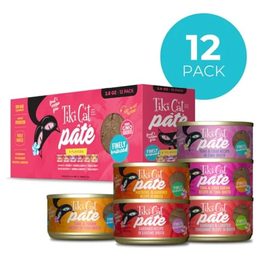 Grill Pâté Wet Cat Food, Variety Pack, 2.8 oz. Cans 12 Count