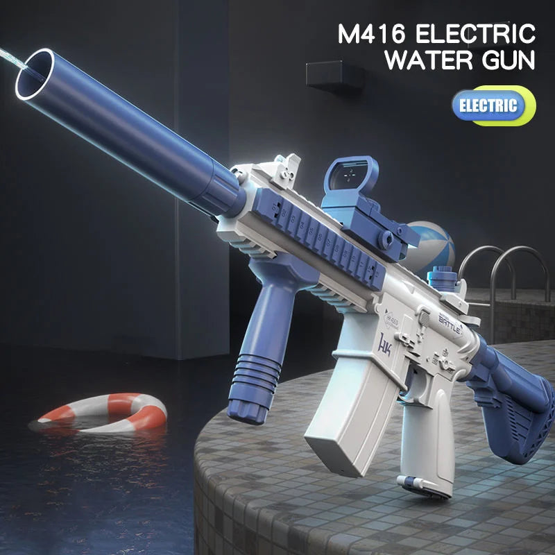 Electric Water Gun, Automatic Squirt Guns with Long Range, with Large Capacity, Water Blasters for Outdoor Summer Fun