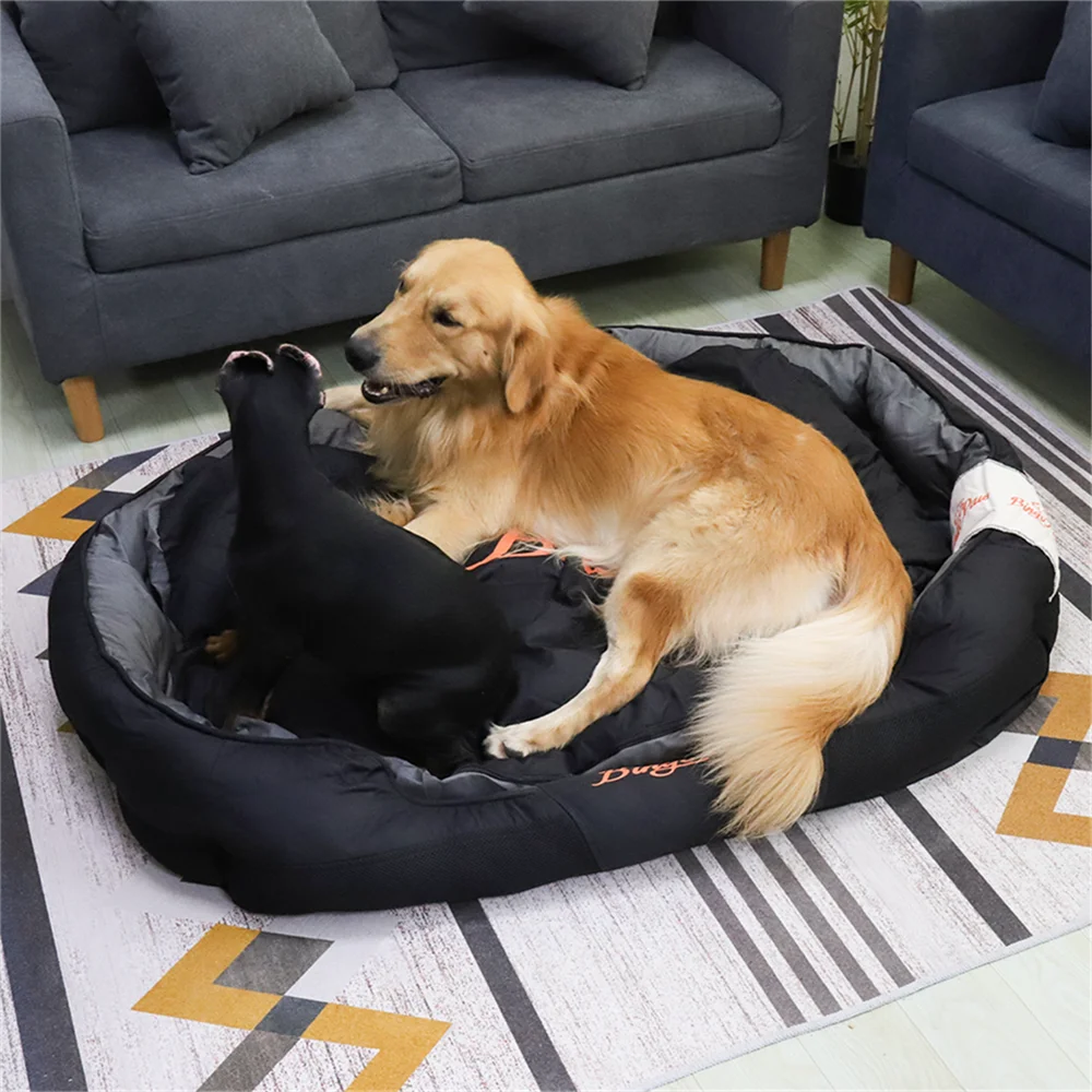 XXL, XL, L Orthopedic Sofa Dog Bed Waterproof Pet Mat Kennel Washable Pet Puppy Basket Cushion Removable fr Small, Medium, Large Dog