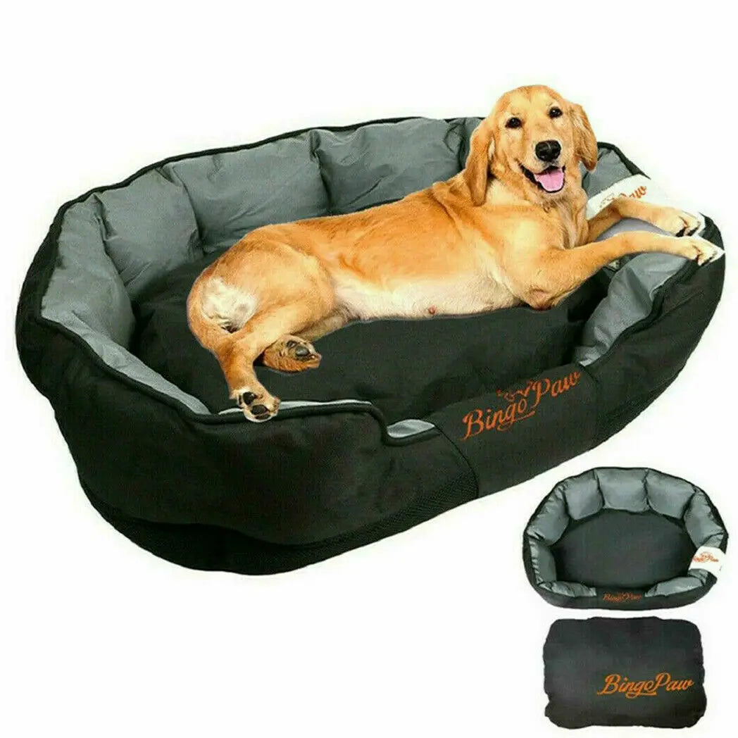 XXL, XL, L Orthopedic Sofa Dog Bed Waterproof Pet Mat Kennel Washable Pet Puppy Basket Cushion Removable fr Small, Medium, Large Dog