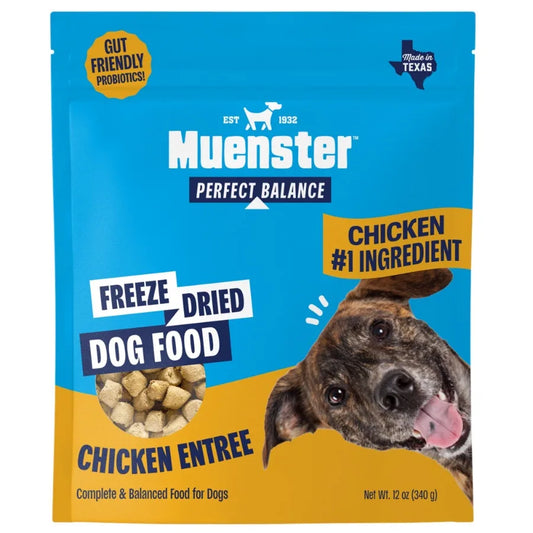 Perfect Balance Chicken Bites Freeze-Dried Dog Food, for All Life Stages, Use as a Meal, Meal Topper or Training Treat, 12 oz Package