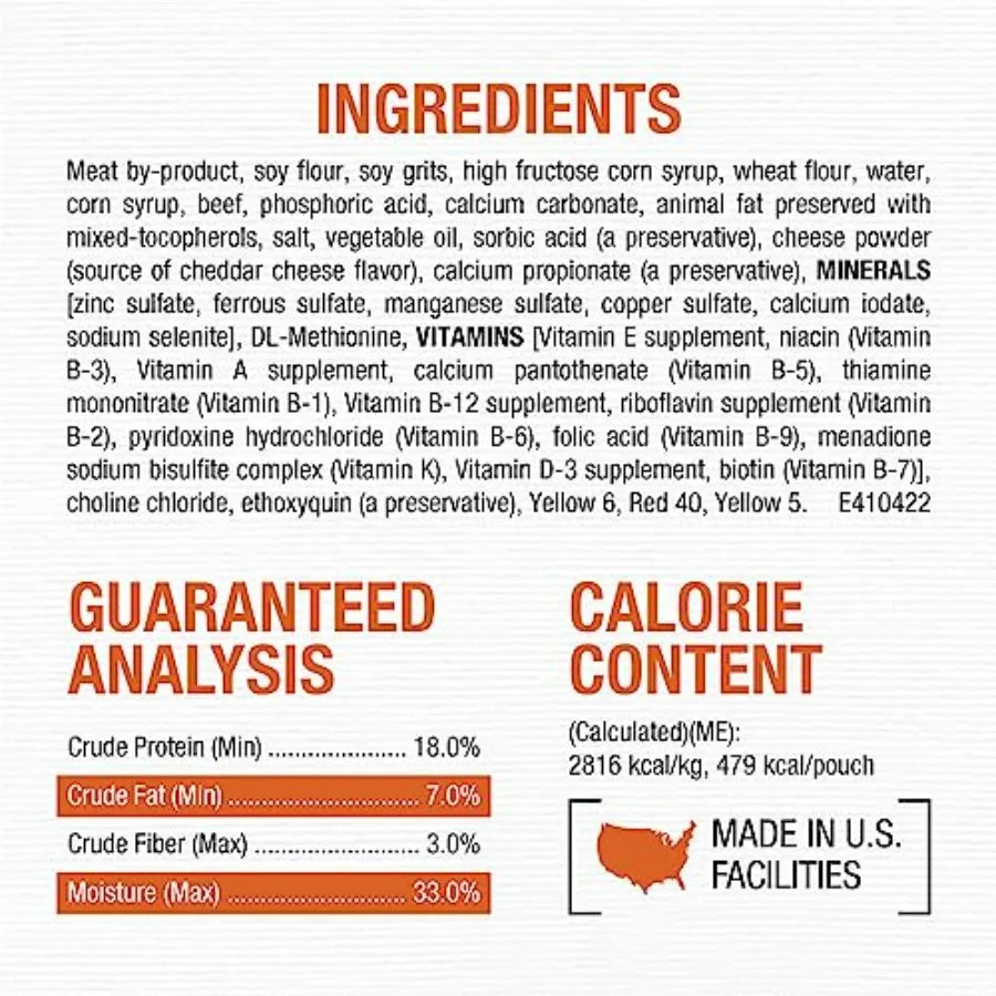 Moist and Meaty Flavor Dry Soft Dog Food Pouches - 36 ct. Pouch