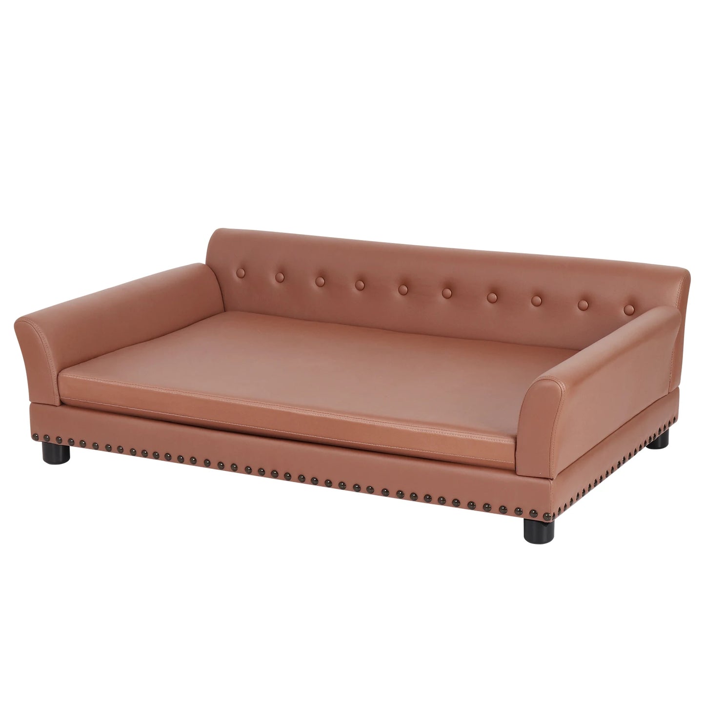 Pet Sofa Bed Waterproof Sofa-Type Dog Bed Pet Snuggle Lounge Bed with Removable Cushion