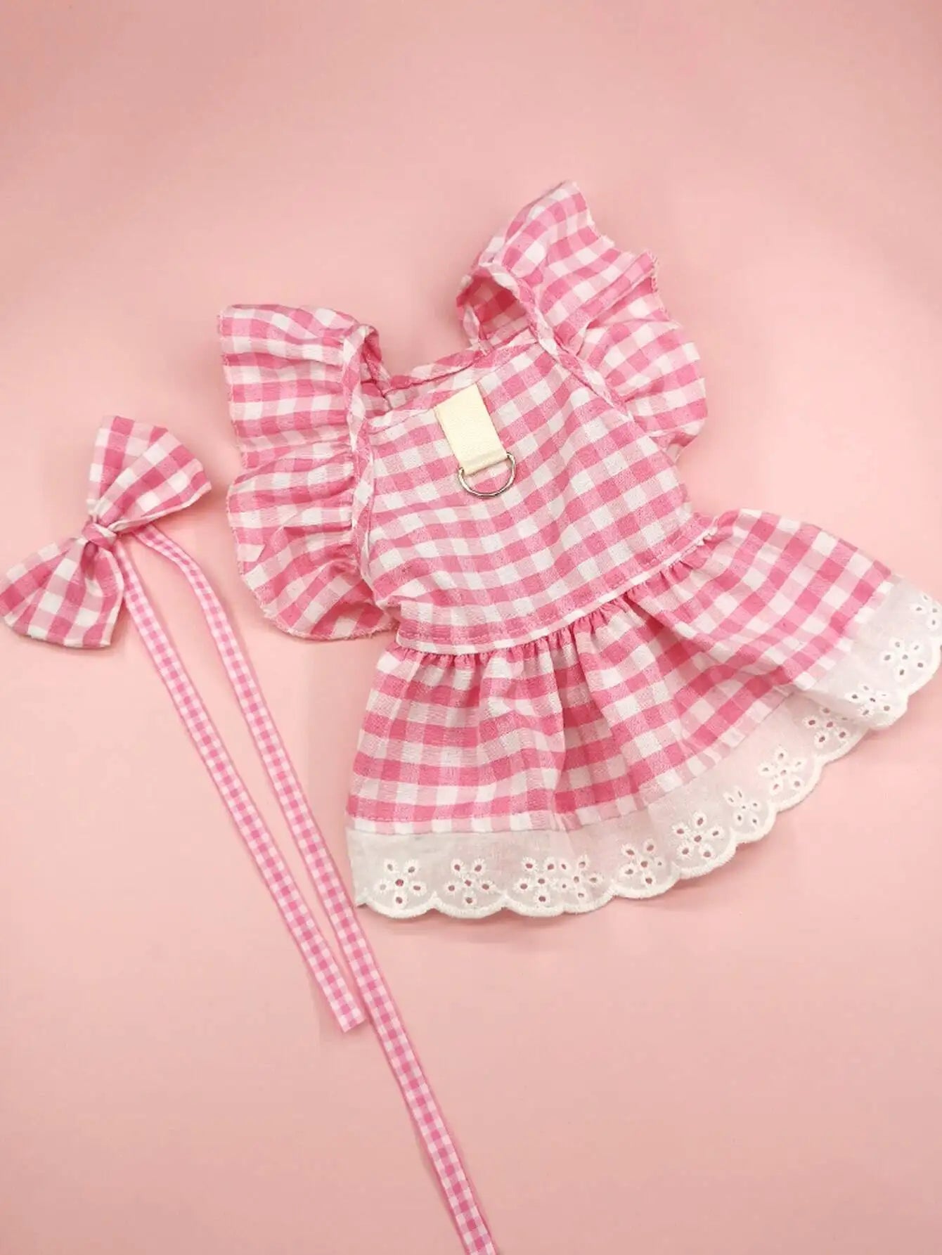 1 Set Ditsy Floral Pet Dress With Bow Tie, Fashionable Pet Clothing, Elastic Tulle Skirt Princess Pet Dress For Dogs & Cats