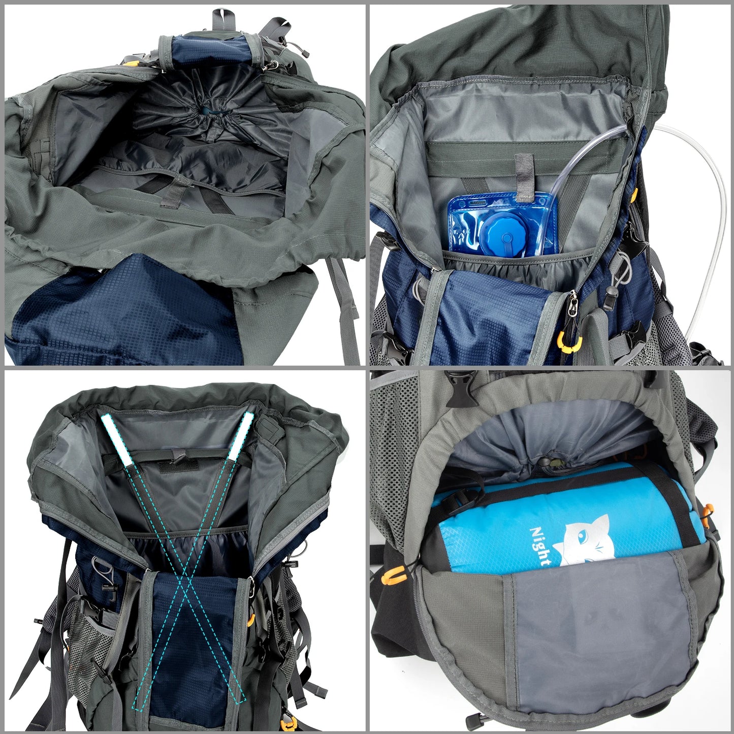Camping Backpacks 90L with Internal Frame Hiking Backpack for Men Women Waterproof Lightweight Breathable Outdoor
