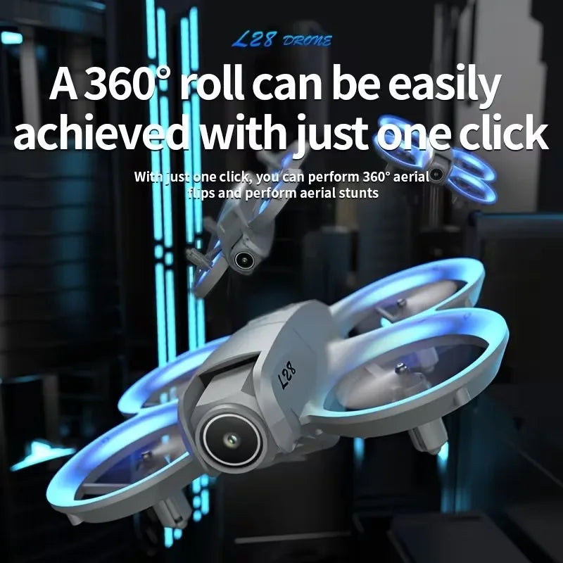 L28 Drone with HD Camera, 2 Batteries & Remote Control, Long Flight Time, Wide Control Range, Optical Flow Hover