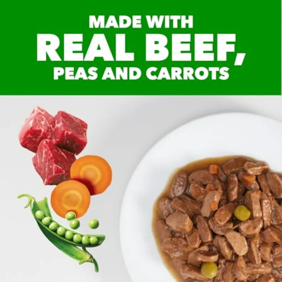Proactive Health Adult Wet Dog Food,,Peas and Carrots Recipe, 3.5 oz. Pouch, Pack of 16