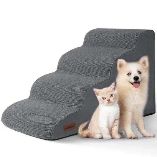 Dog Steps for Bed -Step Dog Stairs Ramp for Small Dogs and Cats Indoor Non-Slip Pet Stairs Suitable for Older Short-Legged