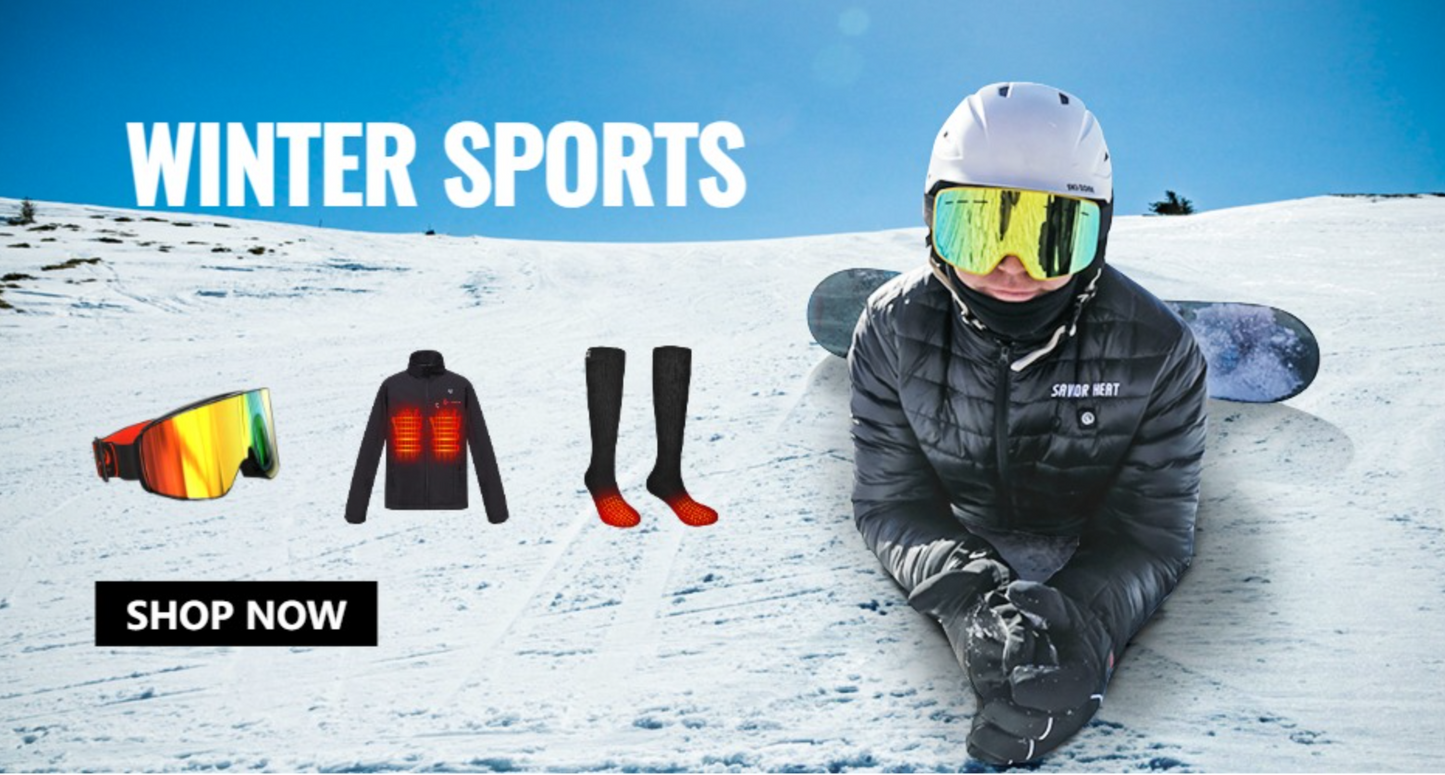 Winter Heated Gloves for Women, Electric Heating Ski Gloves Men Leather Glove for Sports Rechargeable Battery Thermal