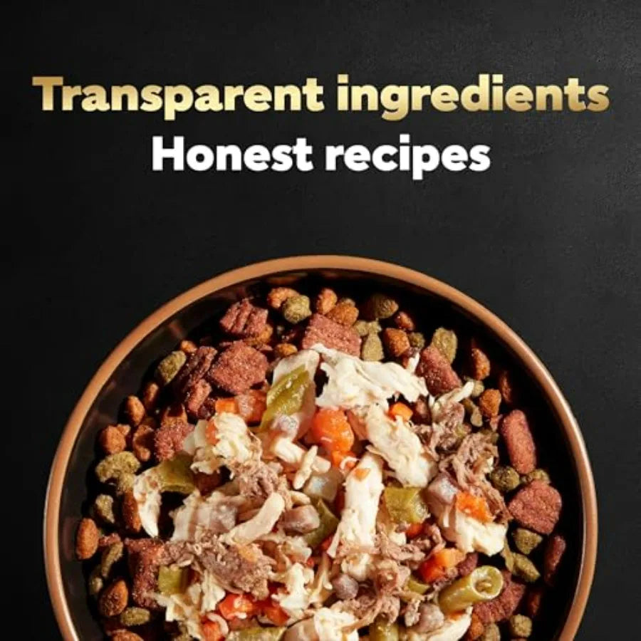 Simply Crafted Wet Dog Food Toppers for Dry Food, Chicken, Duck, Purple Potatoes, Pumpkin, Green Beans and Brown Rice, and Chic