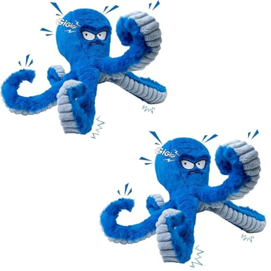 Tough Dog Toys, Stuffed Chew Large Dog Toys to Keep Them Busy, Interactive Squeaky Tug of War Doggie Toy, Crinkle