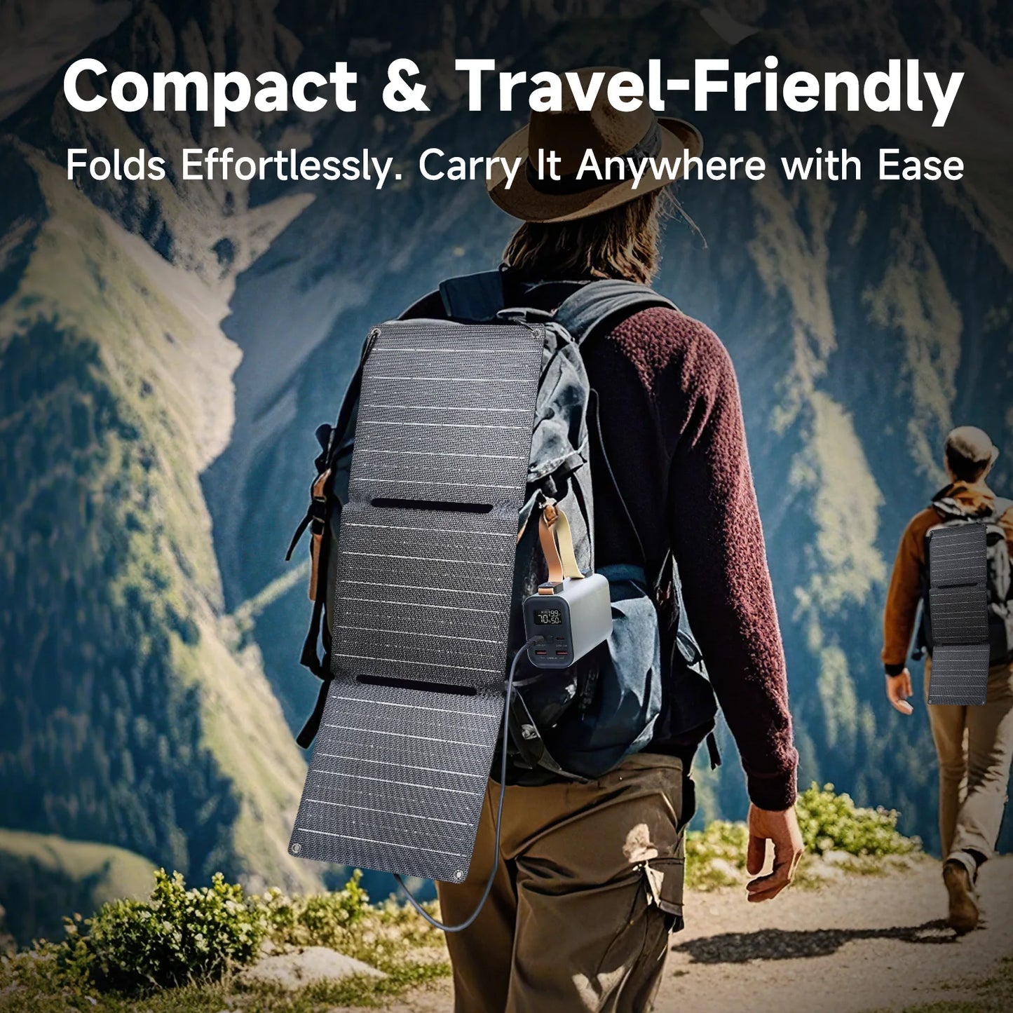 Power Bank PB 100W Fast Charging Powerbank with 21W Solar Panel Portable Battery Charger For Laptop Phone Camping