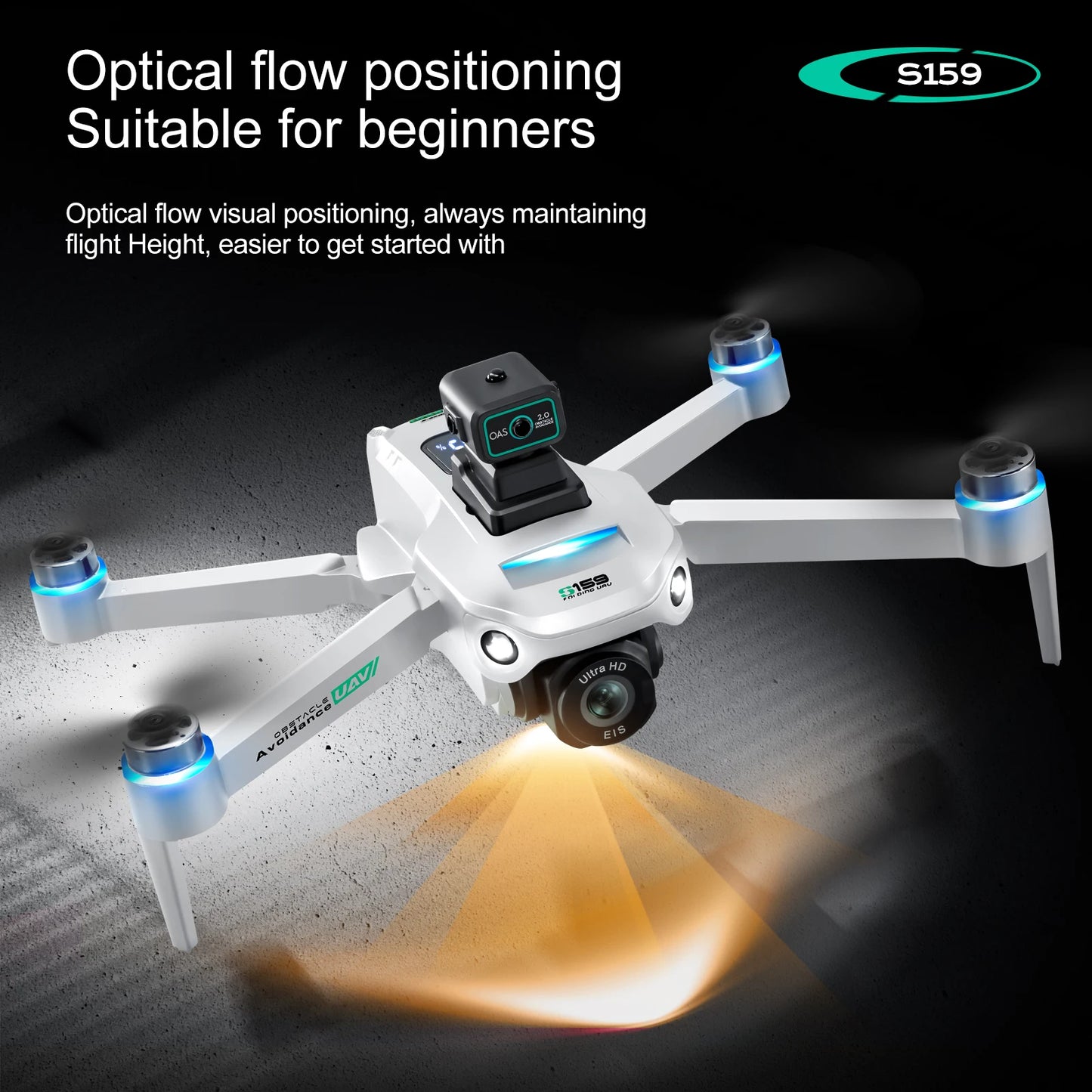 GPS Brushless Drone Dual Camera 5G Transmission 2KM Range Optical Flow Hover Intelligent Follow Drop Resistant Aerial RC Drone