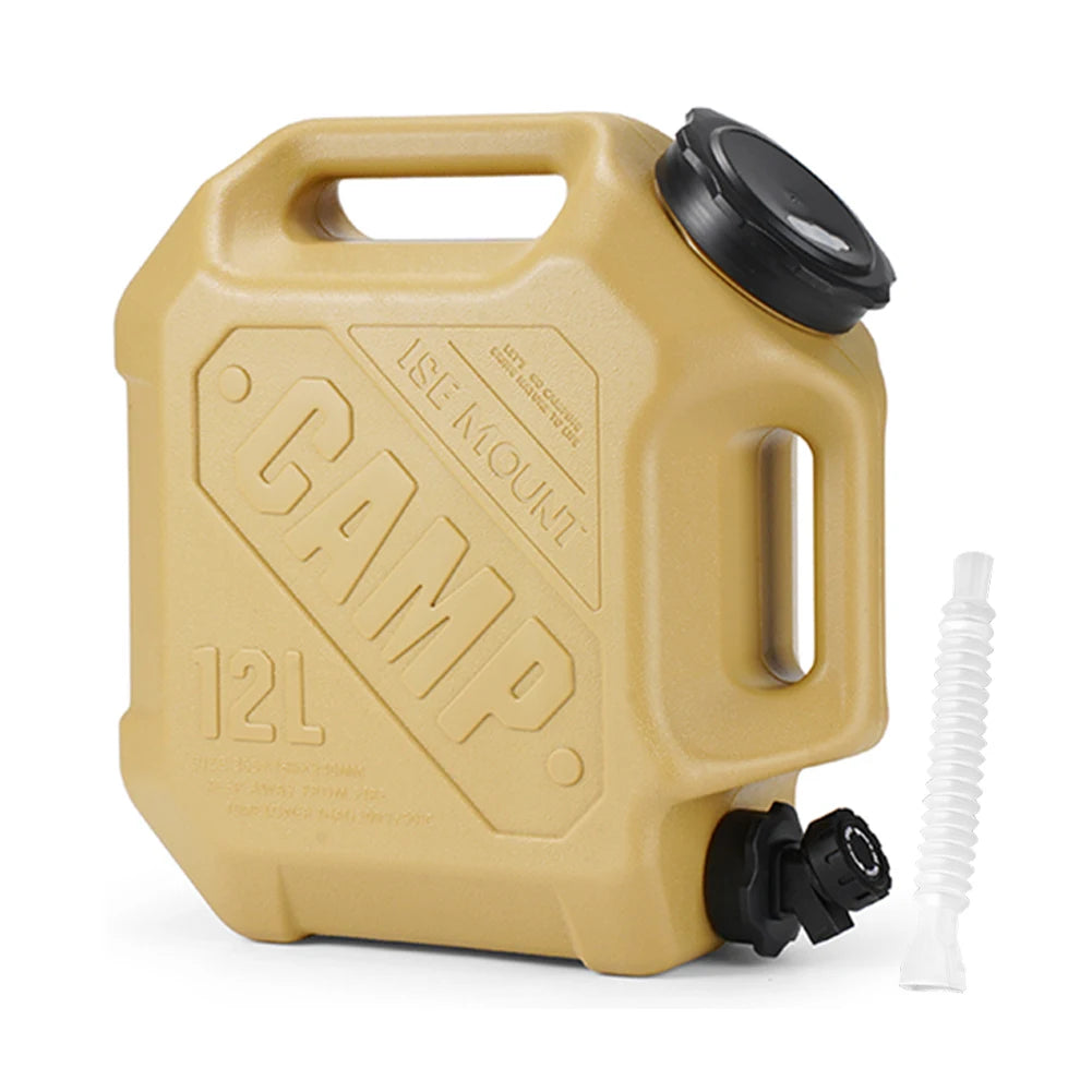 12L Water Storage Container Leak-Proof Portable Water Tank Large Capacity Drinking Water Bucket for Vehicle Car Camping