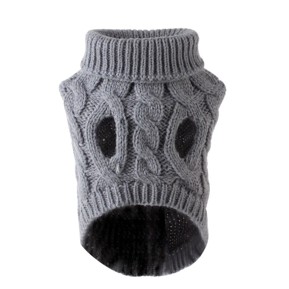 Classic Solid Chihuahua Puppy Dog Sweater for Small Dogs Winter Warm Pet Clothes Yorkshire Schnauzer Pullovers