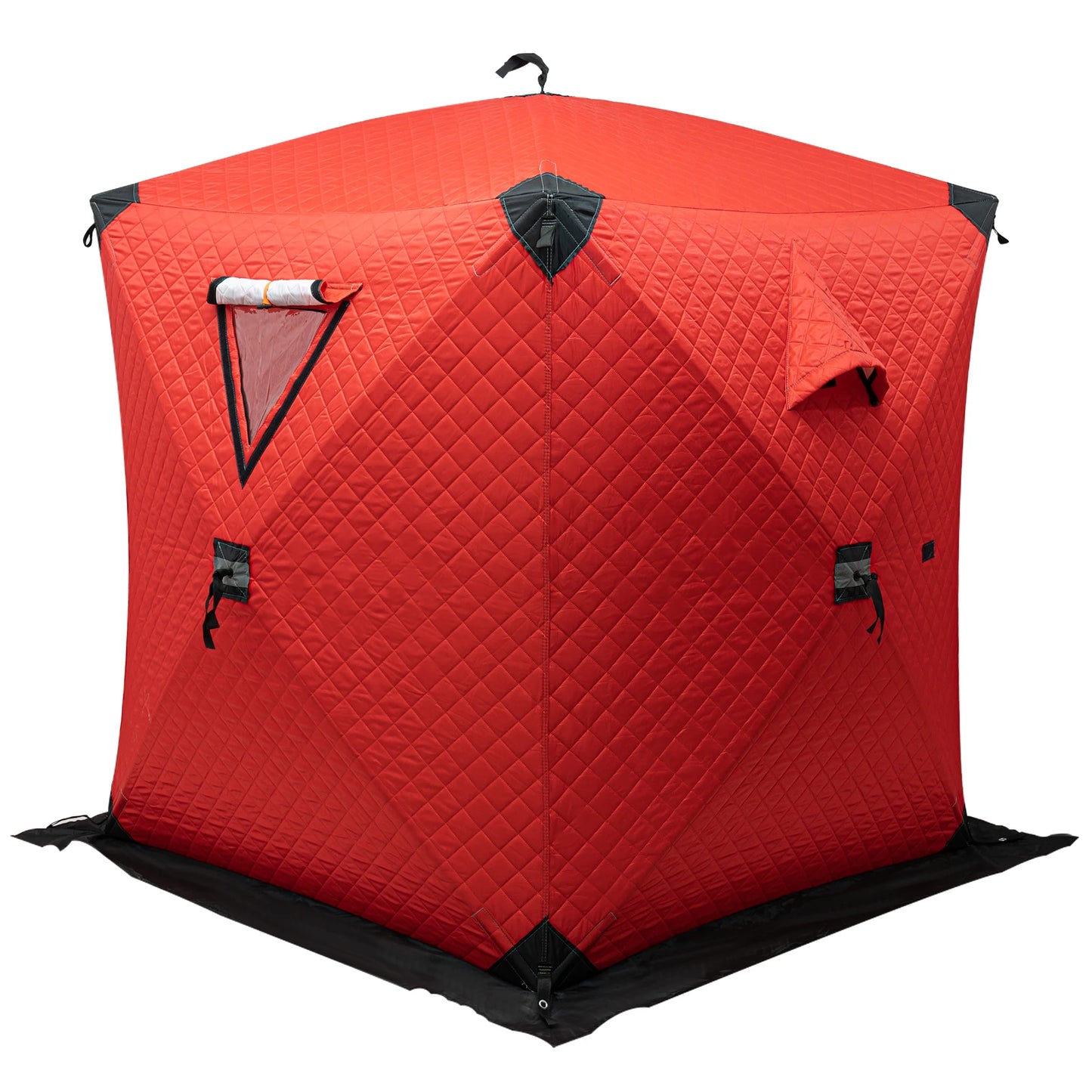Orange / Blue / Red / Camouflage Ice Fishing Tent Outdoor Square Thermal Shelter Dual Zipper Windproof Tent for Camping Hiking Fishing