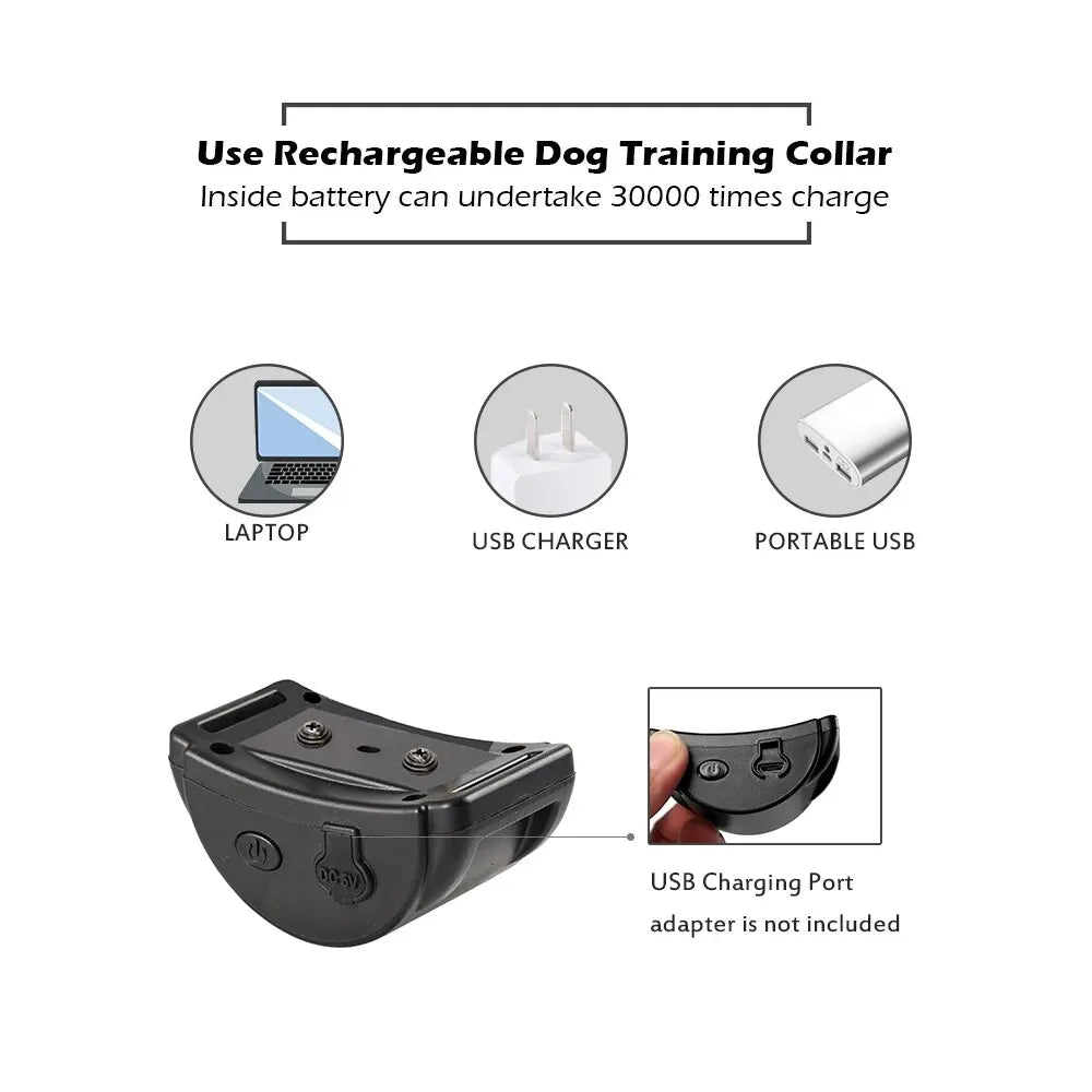 Dog Bark Collar, Rechargeable Anti-Bark Collar For Dog Stop Barking, Dog Vibration Training Collar For Small, Medium Dogs