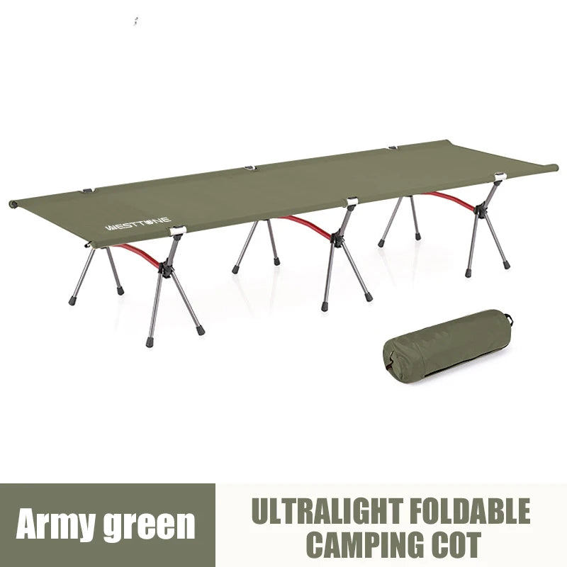Marching Bed, Portable Folding Bed, Ultra-Light Aluminum Alloy Sleeping Bed, Outdoor Camping, and Travel