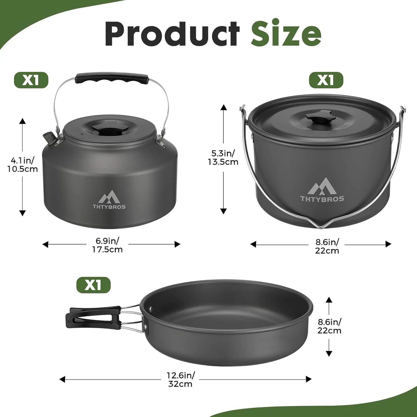 27pcs Camping Cooking Set for 2-4 People, Portable Cookware Set with Kettle, Pots & Pans, Stainless Steel Utensils, Plates, Dish, Cup