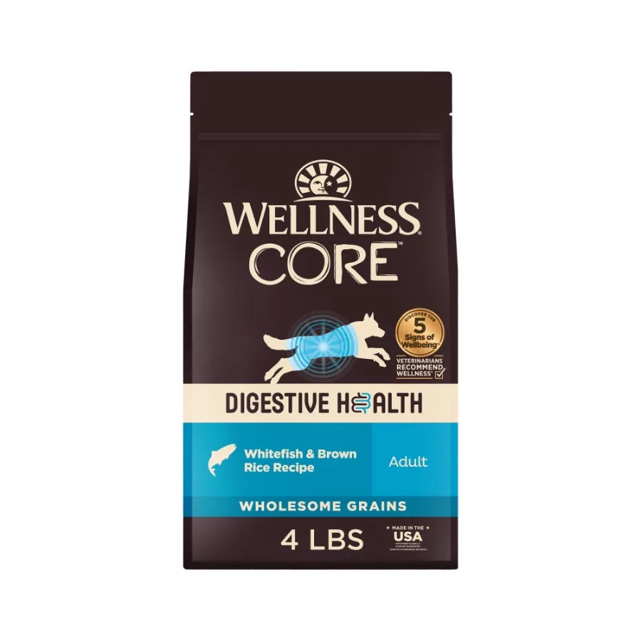 CORE Digestive Health Adult Dry Dog Food, Wholesome Grain Kibble, Sensitive Stomach, Natural, High Protein, Chicken Free, White