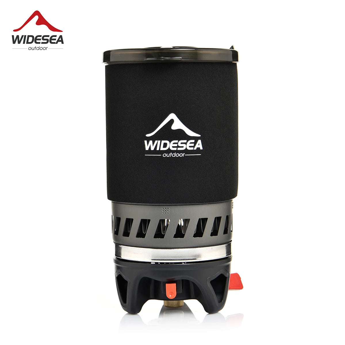 Camping Cooking System with Heat Exchanger Outdoor Gas Stove Burner Tourist Coffee Pot Cup Cookware Tableware Tourism