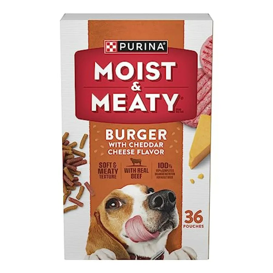Moist and Meaty Flavor Dry Soft Dog Food Pouches - 36 ct. Pouch