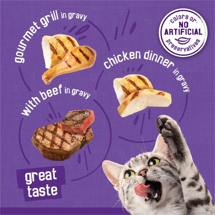 Meaty Bites Variety Pack Wet Cat Food, 5.5 oz Cans