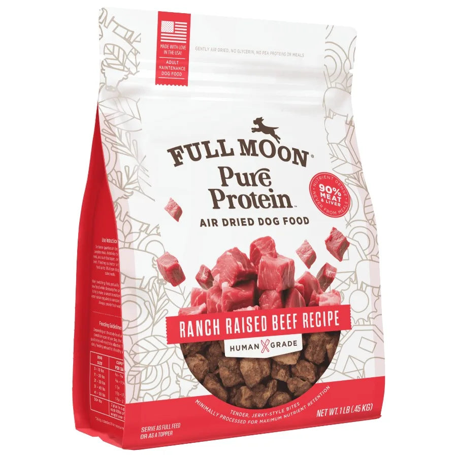 Air Dried Beef Dog Food Premium Feed, 16 Ounces