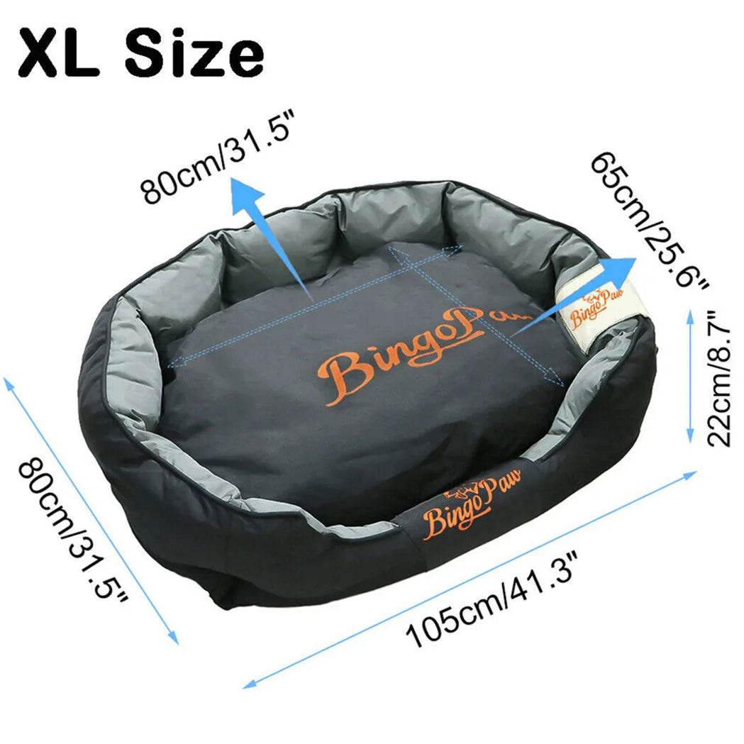 XXL XL Large Orthopedic Sofa Dog Bed Waterproof Pet Mat Kennel Pet Puppy Basket Washable Removable Cushion