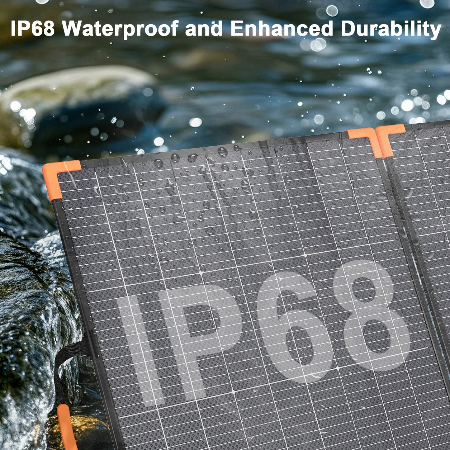 400W/200W/100W Bifacial Solar Panel Foldable Solar Charger IP68 Waterproof Solar Generator Camping RV Emergency Supply