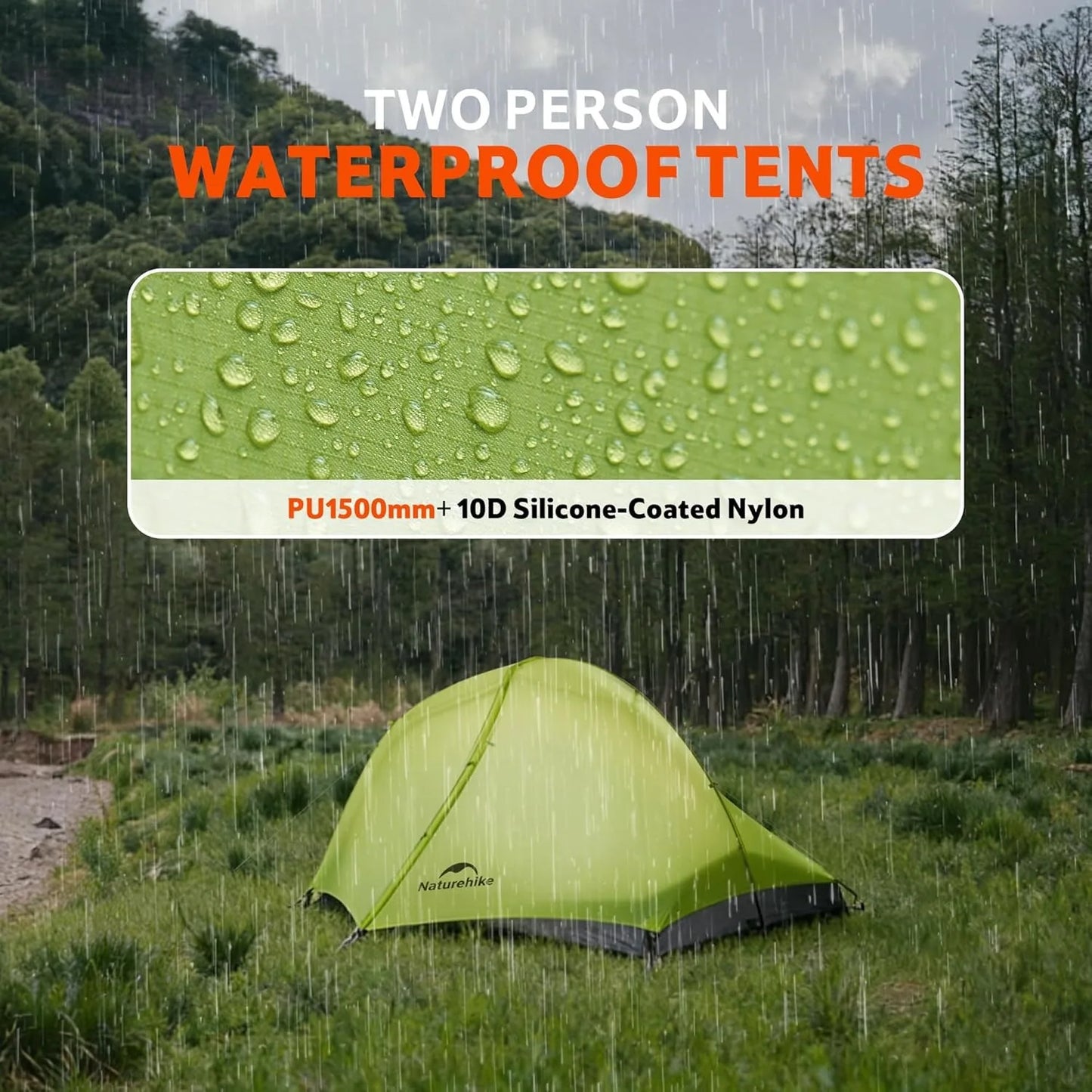 Star Trail EXT Hiking Tent Outdoor Camping Ultralight Rainstorm Protection Wild Tent 1-2 Person 0D Nylon Backpacking Tent