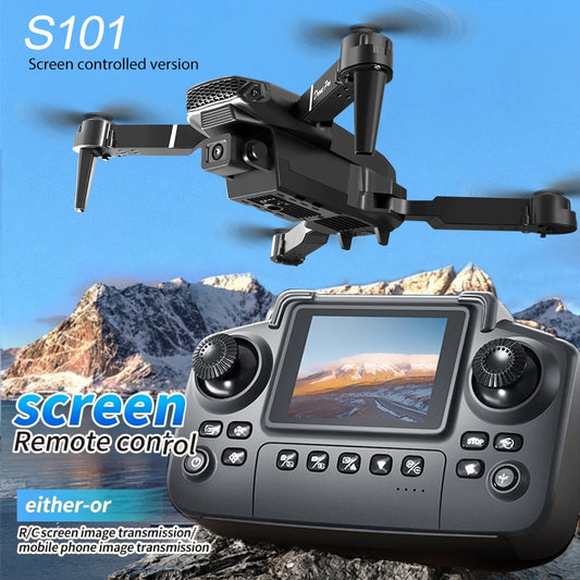 Folding RC Drone HD Dual Camera 120° Wide Angle 50X Digital Zoom HD Image Transmission LED Light Portable Design With Storage Bag Indoor Outdoor Flight Drone